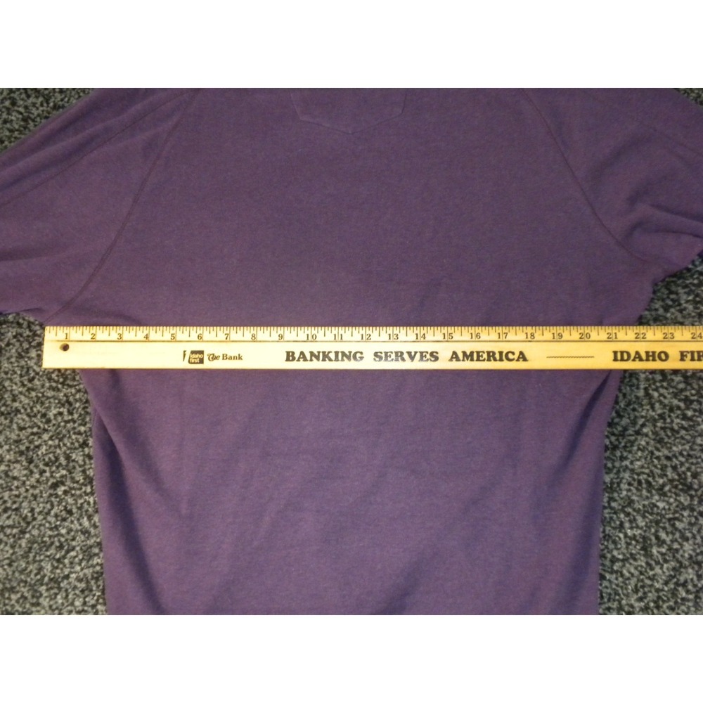 Robert Graham Sweater Mens M Purple 1/4 Zip Classic Fit Mock Neck Pullover Golf - Picture 9 of 11